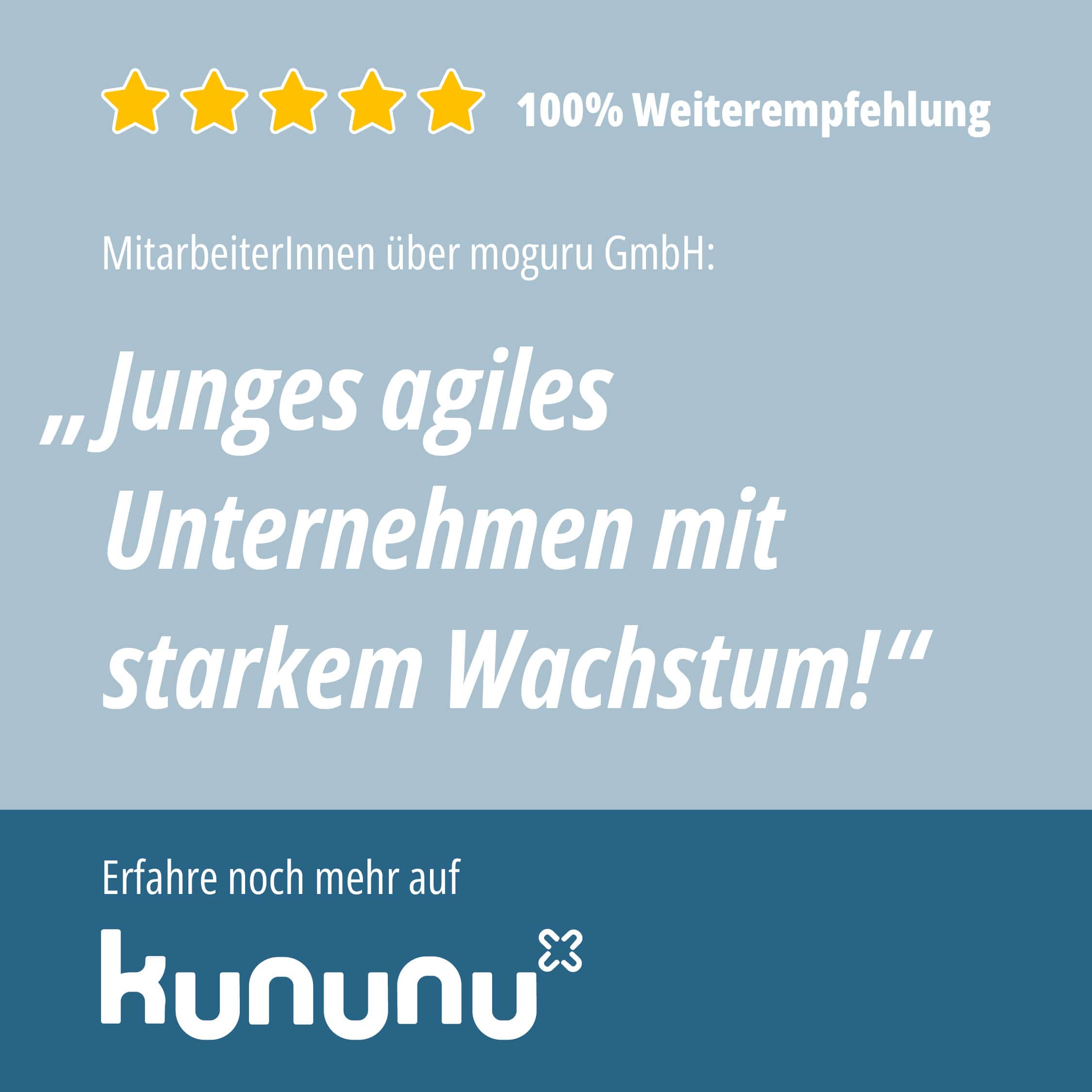 kununu Bewertung für moguru GmbH